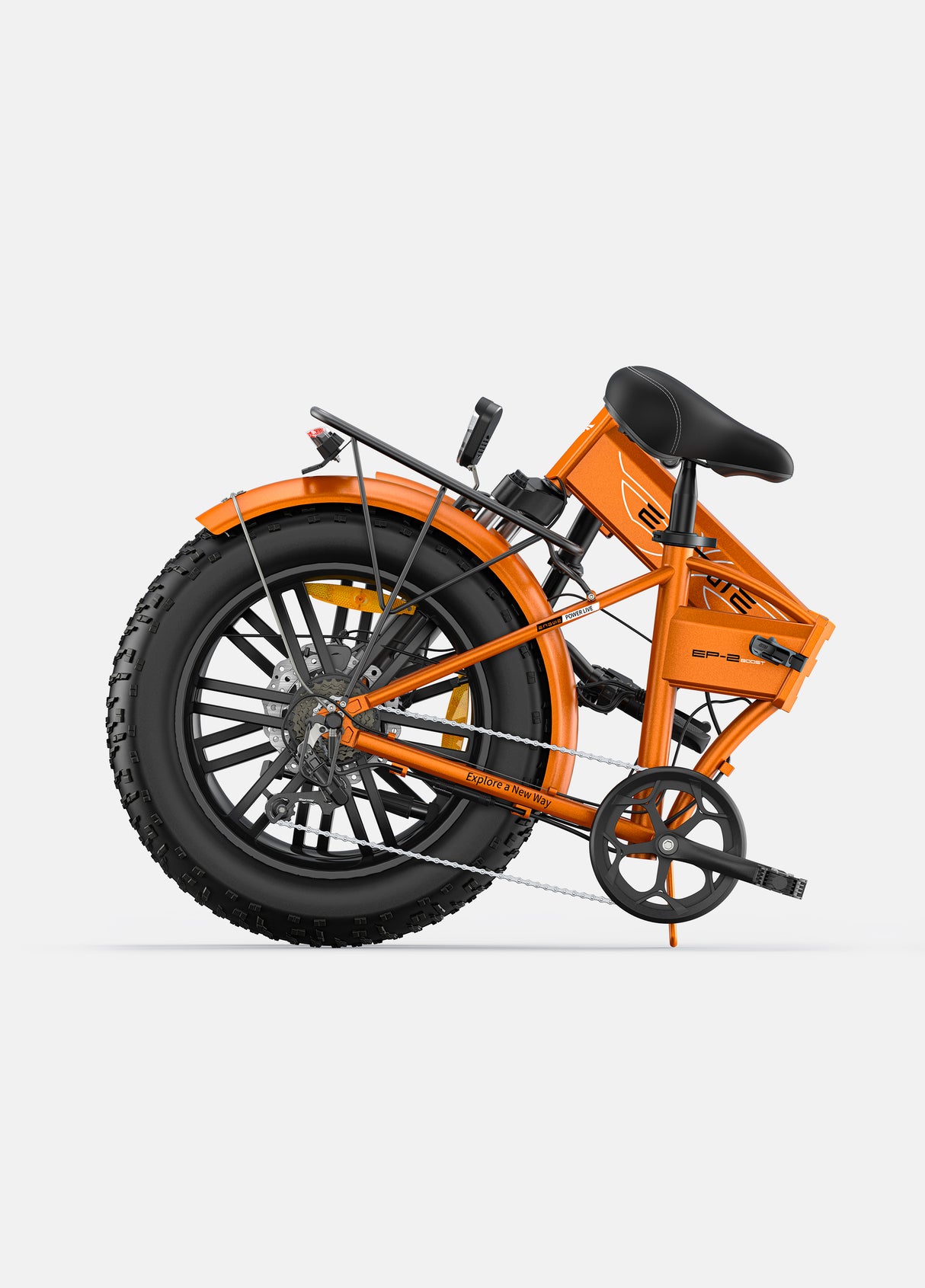 a fold orange engwe ep-2 boost e bike pieghevole