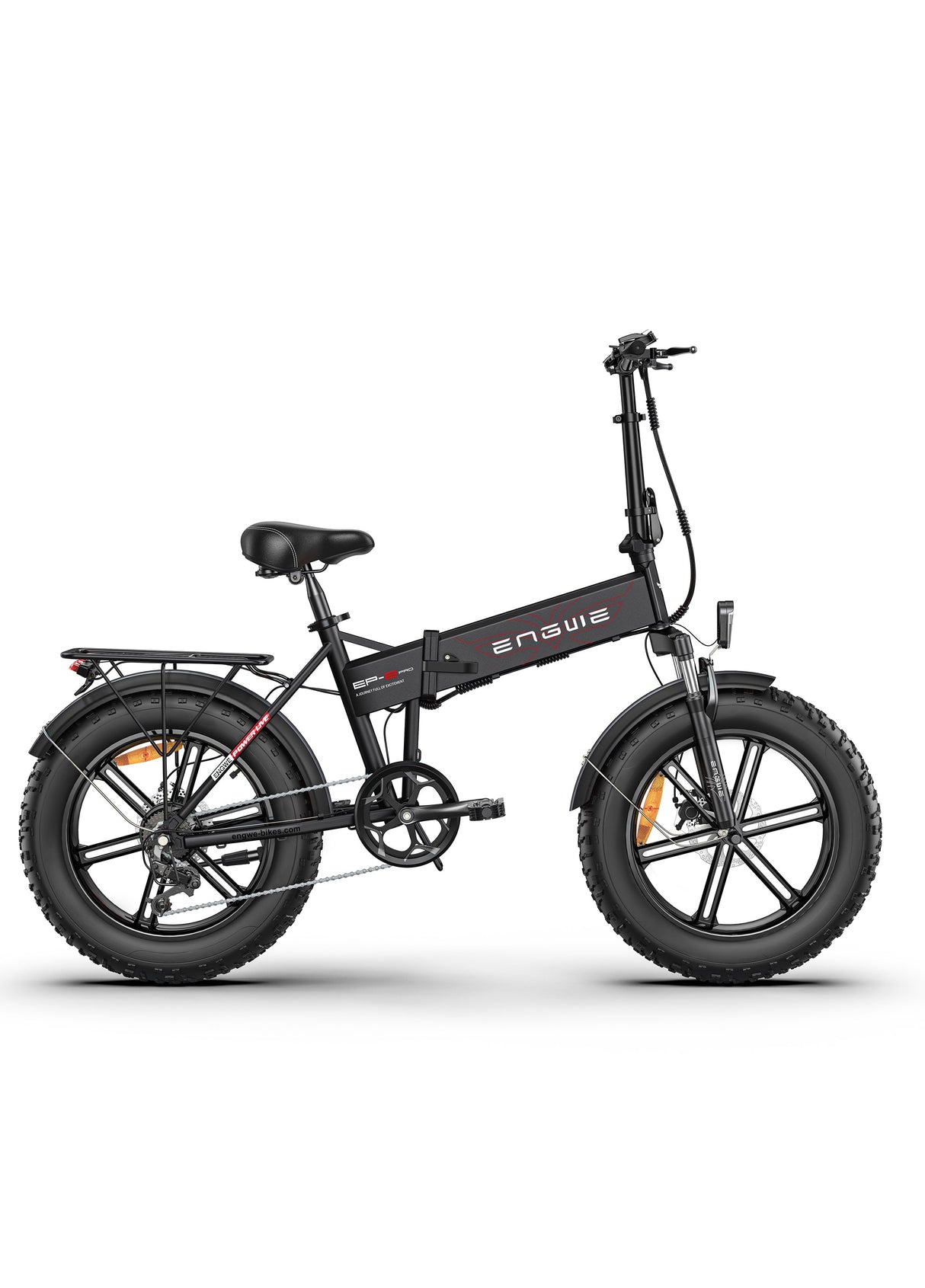a black engwe ep-2 pro fat e bike