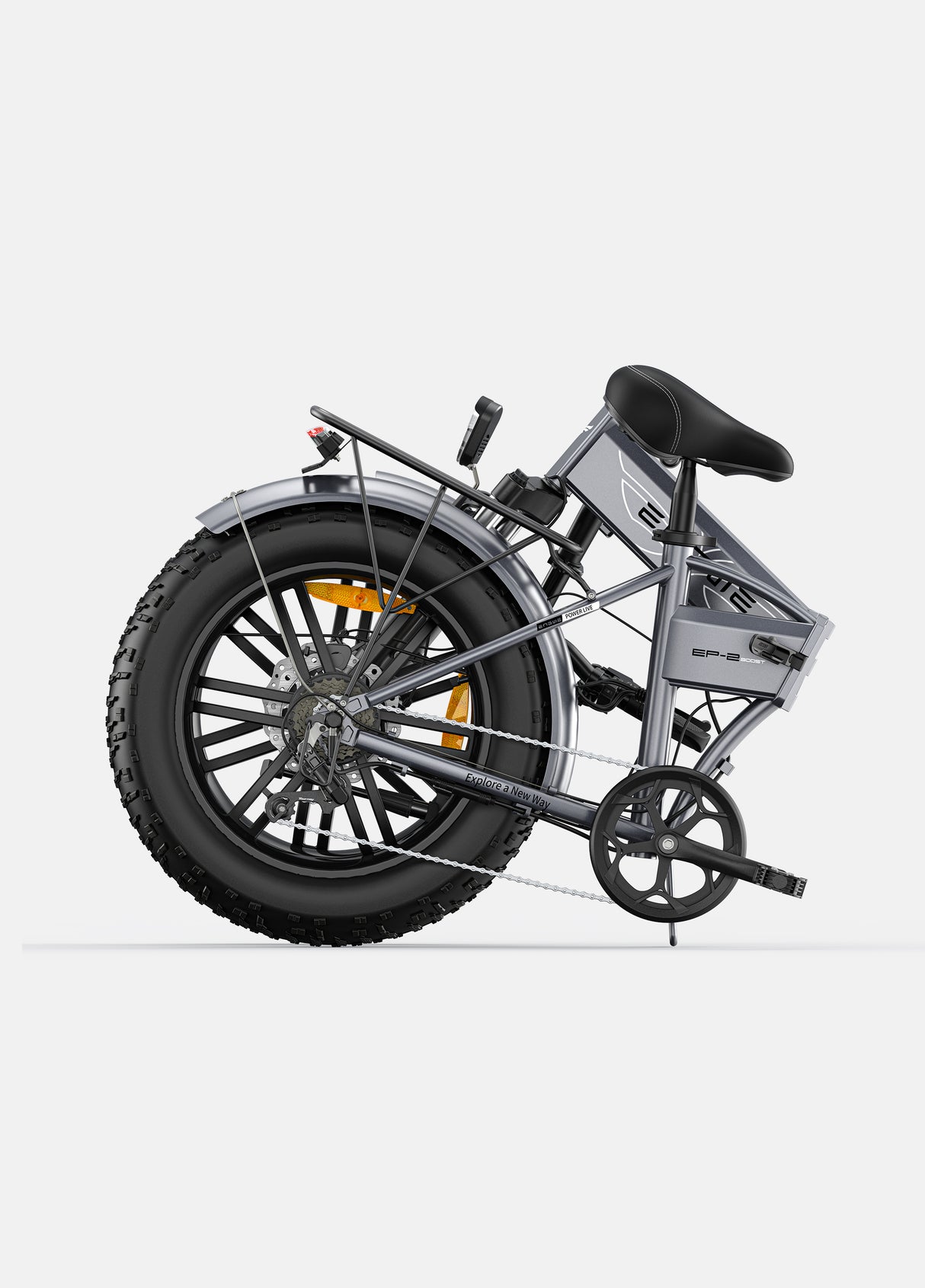 a fold grey engwe ep-2 boost fat bike pieghevole