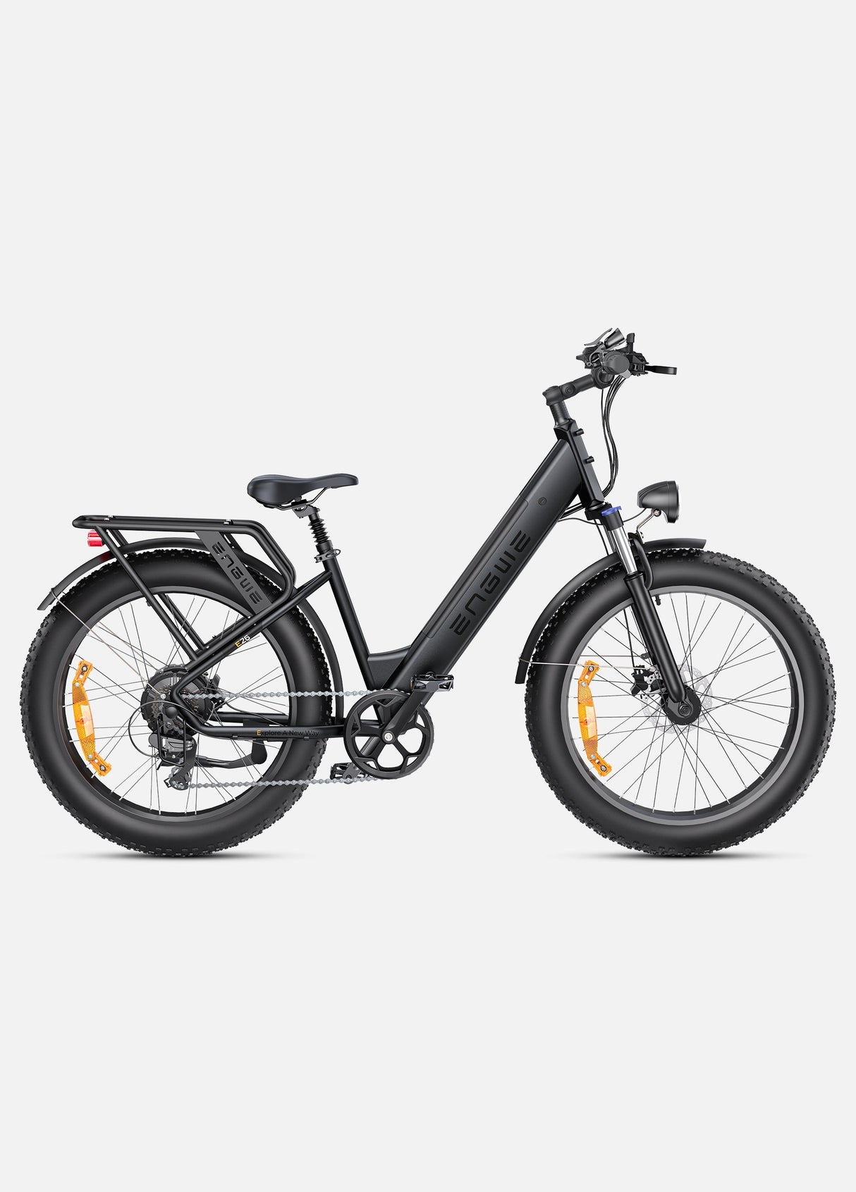 a black engwe e26 bici elettrica con ruote grosse