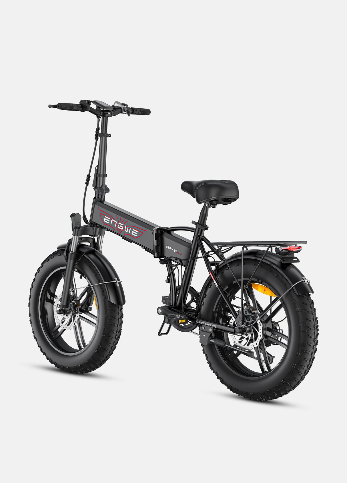a black engwe ep-2 boost bici fat elettrica