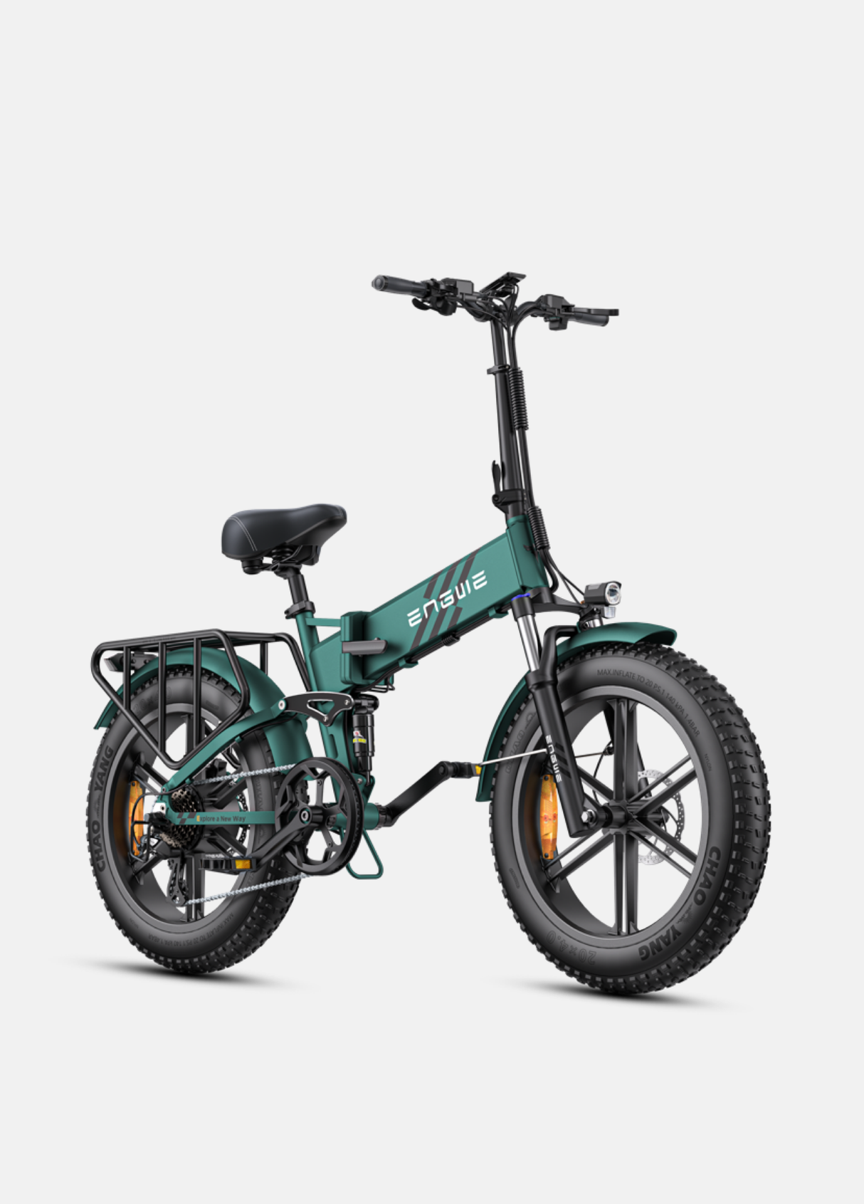 una bici elettrica pieghevole mountain green engwe engine pro 2.0