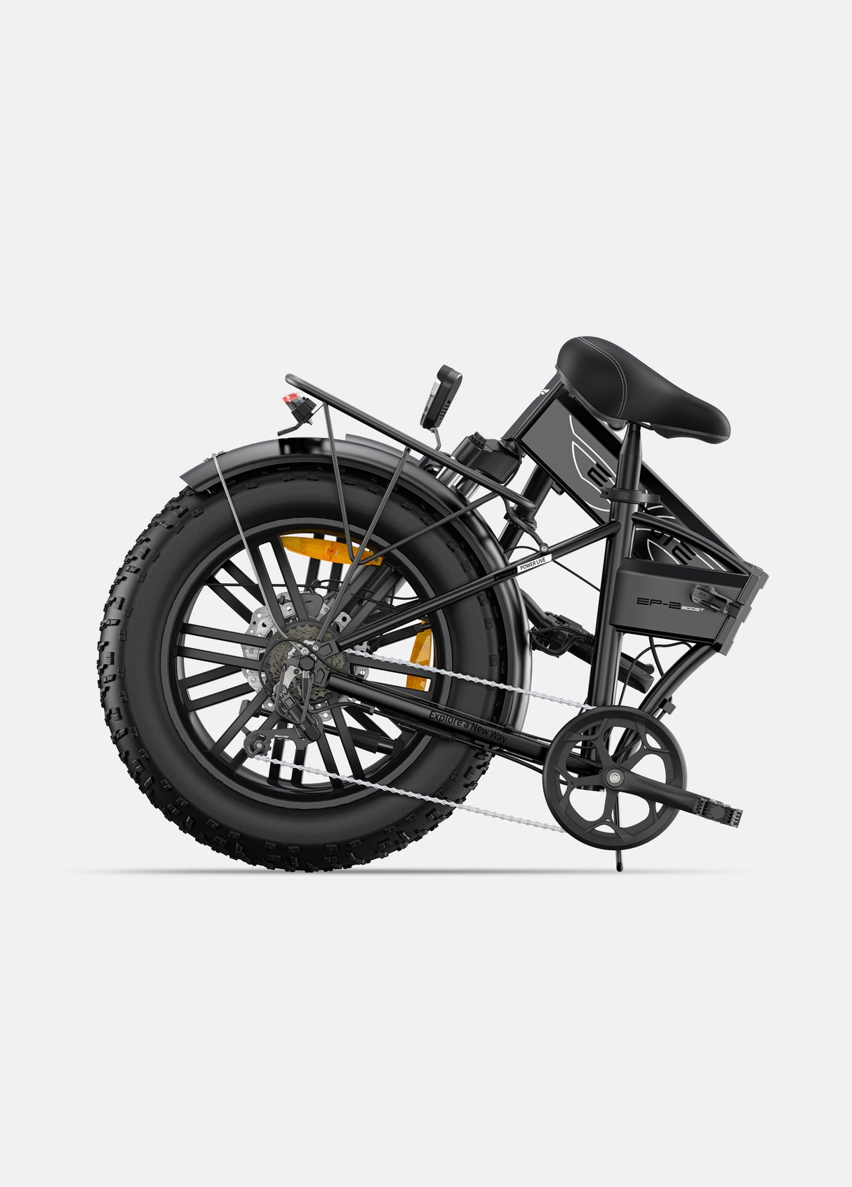 a fold black engwe ep-2 boost bici elettrica richiudibile