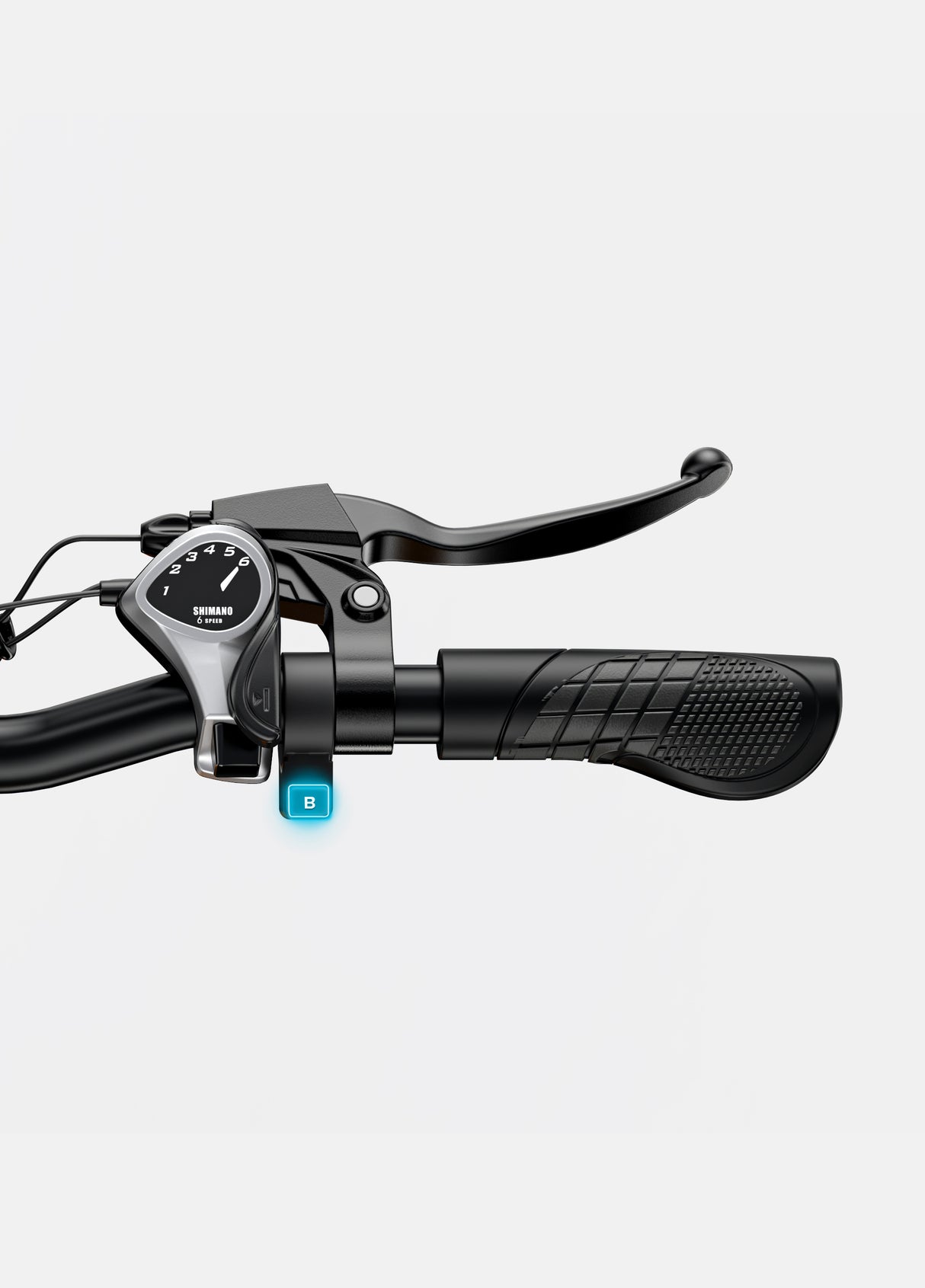 Il pulsante boost sulla bicicletta elettrica pieghevole engwe ep-2 boost